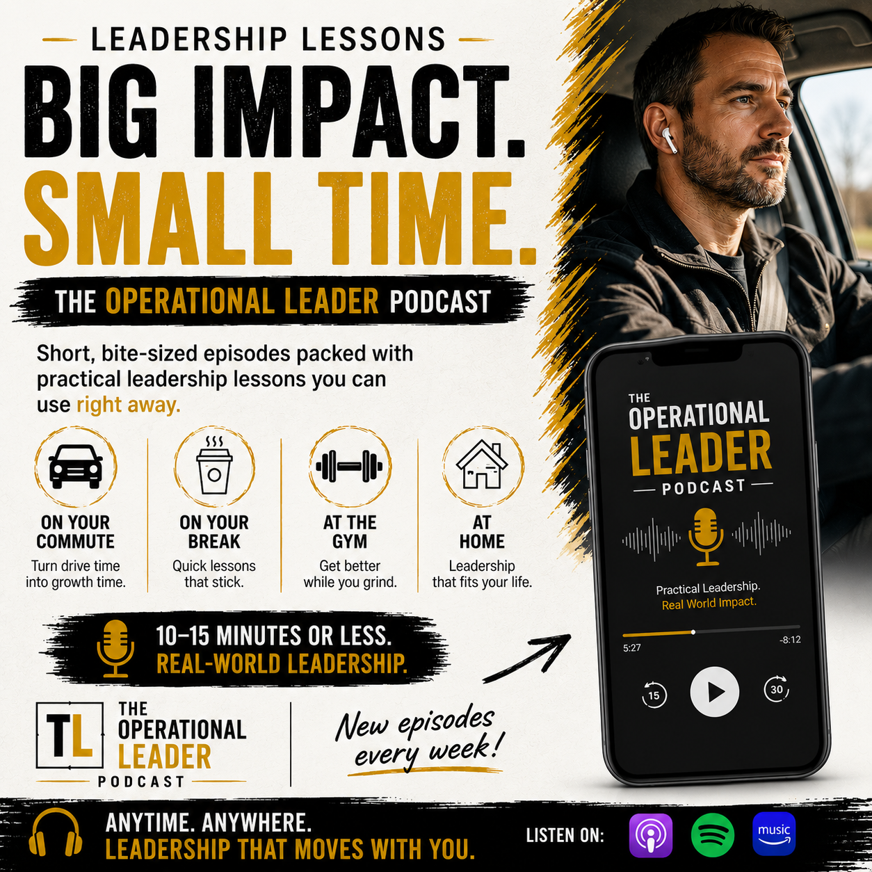 Podcast promotion graphic